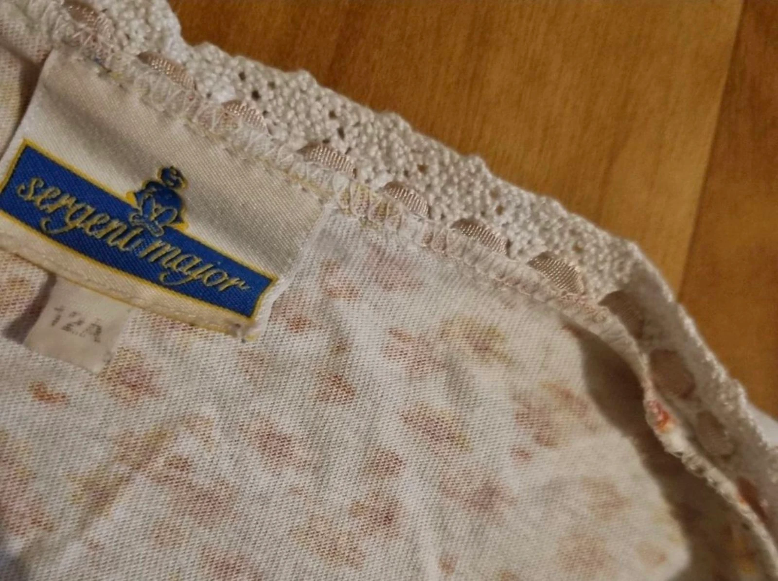 pyjamabroek Sergent major wit met bloemen Maat 12 jaar – photo 2
